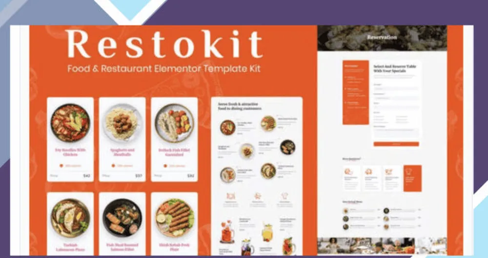 Restokit - Food and Restaurant Elementor Template Kit 1 Restokit - Food and Restaurant Elementor Template Kit