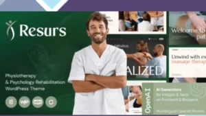 Resurs - Physiotherapy and Psychology Rehabilitation WordPress Theme