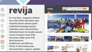Revija - Blog/Magazine WordPress Theme