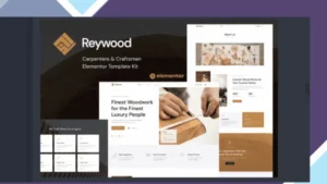 Reywood - Carpenter and Craftsman Elementor Template Kit