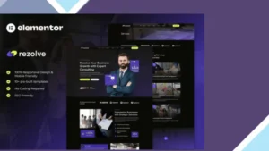 Rezolve - Business Consulting Elementor Template Kit