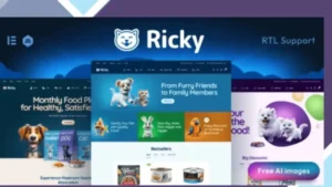 Ricky - Pet Shop and Care WooCoomerce Theme