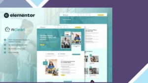 Riclean - Cleaning Service Company Elementor Template Kit