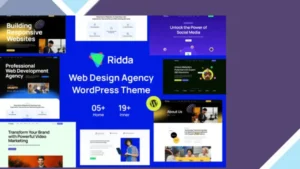 Ridda - Web Design Agency WordPress Theme