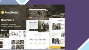 Wordpress Tools 11 RoadPedal - Bicycle Store Elementor Template Kit
