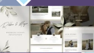 Wordpress Tools 13 Robbie and Magie - Wedding Event Invitation Elementor Template Kit