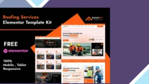 Rooffy - Roofing Services Elementor Template Kit