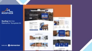 Roofixer - Roofing Service Elementor Pro Template Kit