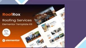 Roofrox - Roofing Services Elementor Template Kit