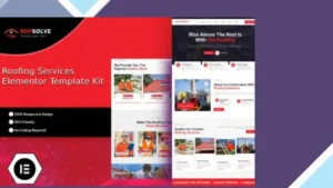 Roofsolve - Roofing Services Elementor Template Kit