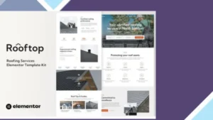 Rooftop - Roofing Service Elementor Template Kit