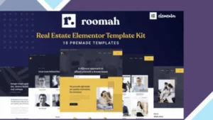 Roomah - Real Estate Agent Elementor Template Kit