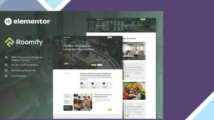 Roomify - Coworking Creative Space Elementor Template Kit