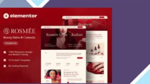 Rosmee - Beauty Salon and Cosmetic Elementor Tempate Kit