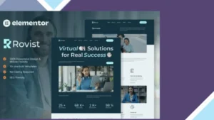 Rovist - Virtual Assistant Service Elementor Template Kit