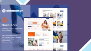 RoxClean - Cleaning Services Elementor Template Kit