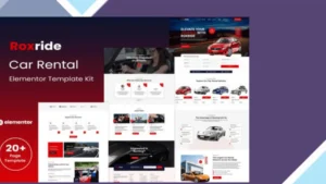 Roxride - Car Rental Elementor Template Kit