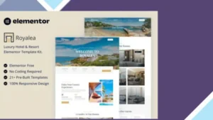 Royalea - Luxury Hotel and Resort Elementor Template Kit