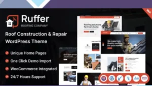 Ruffer - Roof Construction and Repair WordPress Theme