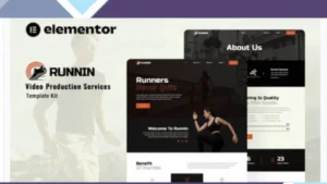 Runnin - Video Production Service Elementor Template Kit