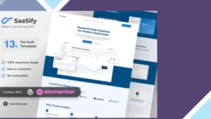 SaaSify - Modern Tech Startup Elementor Template Kit