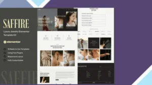 Saffire - Luxury Jewelry Elementor Template Kit