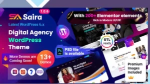 Saira - Digital Agency WordPress Theme