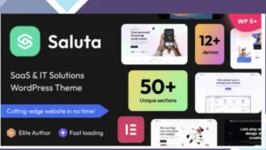 Saluta - SaaS and IT Solutions WordPress Theme