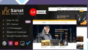 Sanat - Factory and Industry WordPress Theme