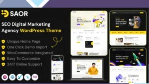 Saor - SEO Digital Marketing Agency WordPress Theme
