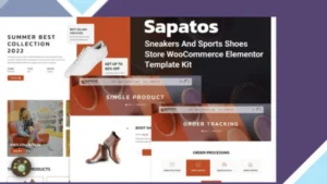 Sapatos - Sneakers and Sports Shoes Store WooCommerce Elementor Template Kit