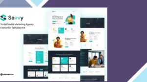 Savvy - Social Media Marketing Agency Elementor Template Kit