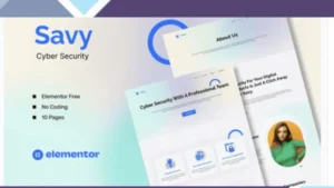Savy - Cyber Security Elementor Template Kit