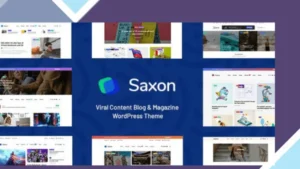 Saxon Viral Content Blog Magazine Theme