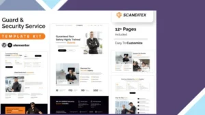Scanditex - Security Agency and Bodyguard Elementor Template Kit