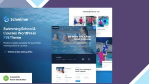 Schwimm - Swimming School and Course WordPress Theme