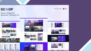 Scoop - News and Magazine Elementor Pro Template Kit