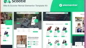 Scootie - Bike & Scooter Rental Elementor Template Kit