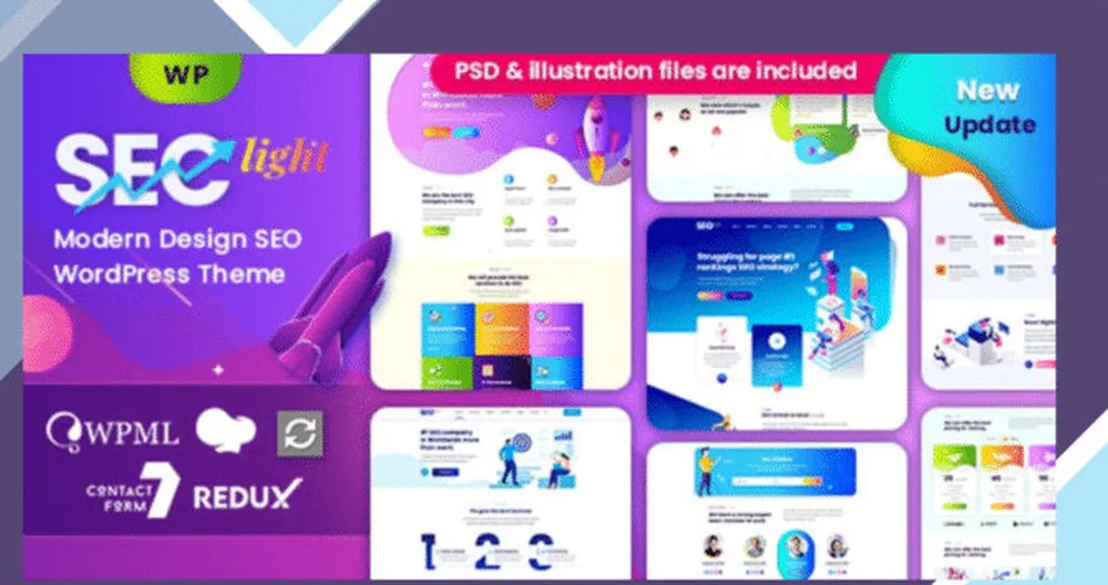 Seclight - Seo and Digital Marketing WordPress Theme 1 Seclight - Seo and Digital Marketing WordPress Theme