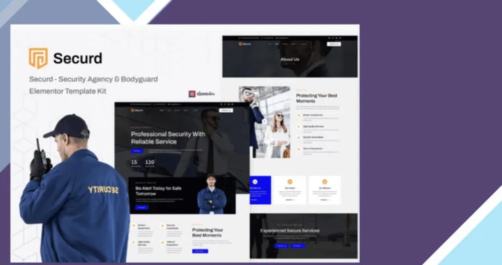 Securd - Security Agency and Bodyguard Elementor Template 1 Securd - Security Agency and Bodyguard Elementor Template