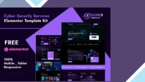 Wordpress Tools 17 Securex - Cyber Security Services Elementor Template Kit