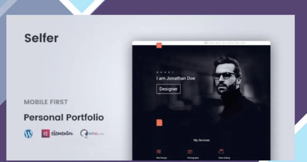 Selfer - Minimal Personal Portfolio WordPress Theme 1 Selfer - Minimal Personal Portfolio WordPress Theme