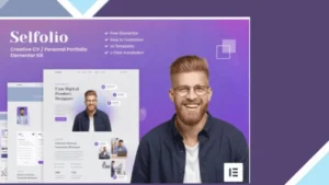 Selfolio - Creative CV Elementor Template Kit