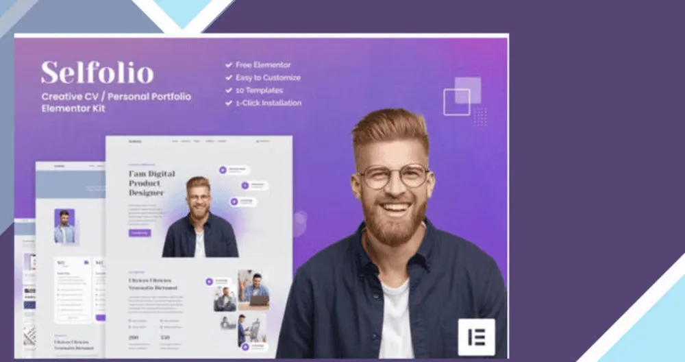 Selfolio - Creative CV Elementor Template Kit 1 Selfolio - Creative CV Elementor Template Kit