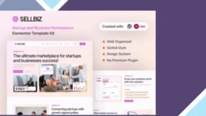 Sellbiz - Startup and Business Marketplace Elementor Template Kit