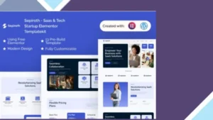 Wordpress Tools 15 Sepiroth - Saas and Tech Startup Elementor Template Kit