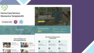 Serena - Home Care Services Elementor Template Kit