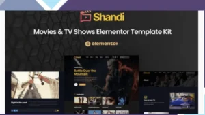 Shandi - Movies and TV Shows Elementor Template Kit