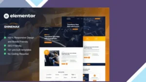 ShineMax - Car Detailing and Repair Services Elementor Pro Template Kit