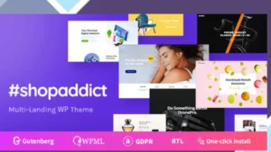 Shopaddict - WordPress Landing Pages To Sell Anything